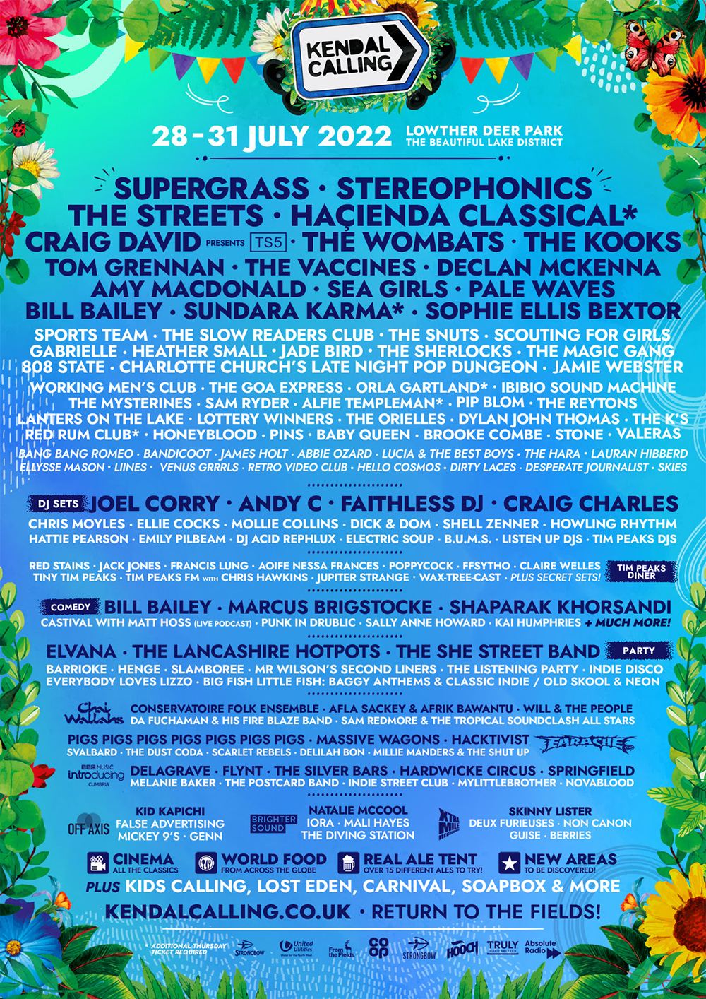 Kendal Calling 🦌 on X: Kendal Calling returns to the fields! Our first  wave has landed 🙌 Join Supergrass, Stereophonics, The Streets, Dizzee and  SO much more still to come! RT and @