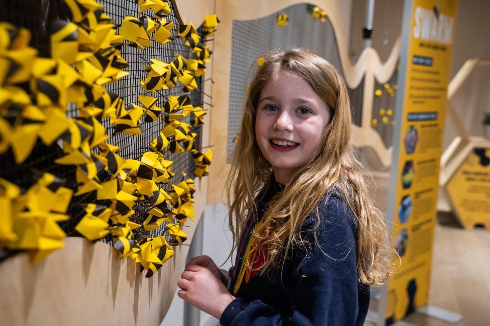 New interactive climate art installation made of 700 bees opens at Westgate in Oxford