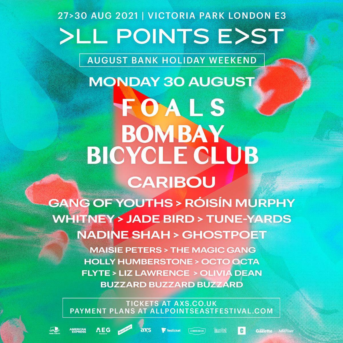 All Points East Monday Line-up Revealed: Foals, Bombay Bicycle Club and many more